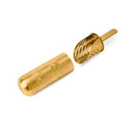 Infuseur à thé pour feuilles de thé en vrac en acier inoxydable - Long manche - Facile à transporter - Doré