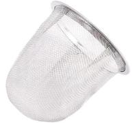 Infuseur à thé réutilisable en acier inoxydable argenté de 6 cm, filtre en maille de rechange pour théière