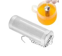 Infuseur avec filet fin à thé en vrac - Filtre à mailles fines avec crochet à chaîne sur le dessus - Diffuseur de thé pour les feuilles lâches | pour tasses, tasses, tasses, bols, hommes, femmes
