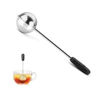 Infuseur boule à thé rotative | Cuillère passoire à thé en acier inoxydable | Poignée ergonomique | Filtre à thé innovant et astucieux