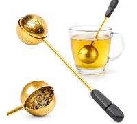 Infuseur boule à thé rotative OR | Cuillère passoire à thé en acier inoxydable | Poignée ergonomique | Filtre à thé innovant et astucieux | Idéal thé & infusion