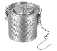 Infuseur D'assaisonnement Panier Passoire 5 Pouces en Acier Inoxydable 304 | Maille Fine Détachable, Chaîne et Crochet Inclus, pour Herbes, Pots Céramiques, Cuisson Maison