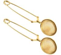 Infuseur de thé, 2 pcs en acier inoxydable Snap Snap Balle Take Awear avec poignée, Fine Mesh Loose Feu plus raide et réutilisables Diffuseurs pour les lâches