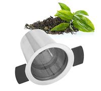 Infuseur de thé, acier en acier inoxydable à feuille de thé à thé filtre à thé à tasse accessoires de thé avec porte-diffuseur de couvercle de silicone filtre pour tasses