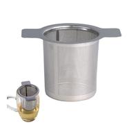 Infuseur de thé - Casse de thé en acier inoxydable | Infuseur Tëa en maillage supplémentaire avec des poignées doubles | 304 Areillement en feuilles en vrac en acier pour les tasses | Filtre durable r