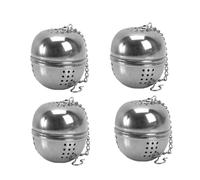 Infuseur de thé en acier inoxydable, 4pcs Filtre créatif de crépine thé hangable, balle d'assaisonnement à pot chaude Infuseur pour épices, Mothballstea Swear pour lâche