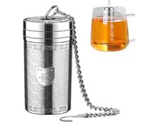 Infuseur de thé en vrac - Steel, infuseur à thé en métal extra fine, construction longue durée | Résultats de goût parfaits, support lâche, crochet de chaîne étendu, filtre, accessoires pour buveurs