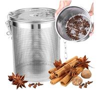 Infuseur d'épices pour cuisiner 4 x 4 Infuseur d'épices en acier inoxydable Resse cartère de thé épice à la boule de thé robuste Infuseur