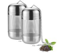 Infuseur Thé Inox, 2 Pièces Filtre à Thé Infuseur à Thé Maille Fine avec Chaîne, Tea Filter Infuseurs, Inox Tea Infuser Strainer pour Théière, Mugs, Tasses