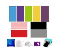 Infusible Infusible Lot de 9 encres de transfert pour Cricut Joy, Solid Color Infusible Infusible Ink 11,5 x 30,5 cm Papier de transfert insoluble Feuille d'encre de sublimation pour machine à presser