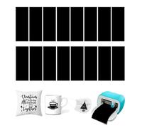 Infusible Lot de 16 cartouches d'encre de transfert pour Cricut Joy, noir, 11,4 x 30,5 cm, papier de transfert Infusible insoluble, feuille d'encre de sublimation pour machine à presser, t-shirt,