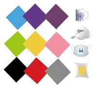 Infusible Lot de 9 encres de transfert pour Cricut, Solid Color Infusible Infusible Infusible 30,5 x 30,5 cm Papier de transfert insoluble Feuille d'encre de sublimation pour machine à presser à chaud