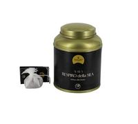 Infusion aux fruits « Souffle de la Sila » - Boîte métal avec 10 sachets en coton - Avec hibiscus, pomme, cynorrhodon et racine de réglisse - Arôme rafraîchissant - Produit en Italie