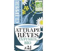 Infusion Bio Attrape Rêves CLIPPER | 20 sachets - 40g | Relaxation Naturelle & Biologique | Doux et Apaisant - Le Lot De 3