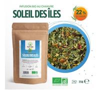 Infusion Bio au Chanvre (22%) POP CBD ""SOLEIL DES ÎLES""