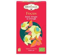 Infusion Bio "Focus" Basilic, Gingembre & Orange | Shoti Maa - Gamme Triple Pouvoir