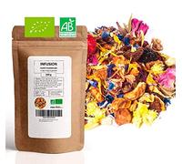 Infusion Bio Orange Sanguine Grenade - Funky Flower - 100g (40 tasses) - Thé en vrac 100% Agriculture Biologique - Mes-Thés
