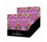 Infusion Bio Pukka Détox Fruits Rouges - 4 boites - 80 sachets
