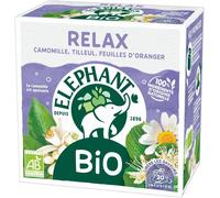 Infusion Bio Relax,Goût Camomille,Tilleuil Et Fleur D'oranger,Bien-Etre Et Relaxation,Ingrédients D'origine 100% Naturelle,20 Sachets Pyramid