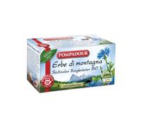 Infusion Biologique Pompadour 1913 aux Herbes de Montagne à base de Melissa Limoncella - 1 x 20 Sachets de Thé (24 Grammes)