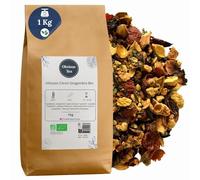 Infusion Citron Gingembre Bio - Infusion Vegan aux Fruits, en Vrac, 100% Naturel, Sans OGM - Agriculture Biologique - Fabrication Française - Sachet 1 kg (500 Tasses)