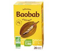 INFUSION D'AFRIQUE RACINES BIO BAOBAB 20 SACHETS x 1,6G/Boite 2 boîtes