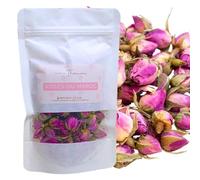 Infusion de Boutons de Roses du Maroc - de la Vallée des Roses - 100g - Sachet Élégant - Éthique et Polyvalent pour Thé, Infusions et Recettes Culinaires - Home of Thamani (100 g)