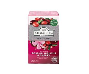 Infusion de cerise, hibiscus et églantier - Ahmad Tea London - Boite de 20 sachets