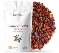 Infusion de Cynorrhodon BIO (200g) | Tisane de Baies d'Églantier, Source Naturelle de Vitamine C pour Défenses Immunitaires & Peau, 100% Fruits Purs en Vrac, Sans Caféine