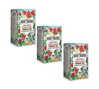 Infusion de pomme, hibiscus, guarana et ginseng biologique Heath & Heather - 3 x 20 sachets de thé (120 grammes)