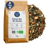 Infusion Détox Be Ready Bio - Thé Vert Sencha en Vrac, 100% Naturel, Sans OGM - Agriculture Biologique - Conditionné en France - Sachet 1 kg (500 Tasses)
