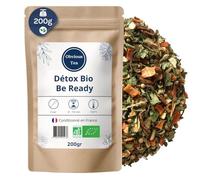 Infusion Détox Be Ready Bio - Thé Vert Sencha en Vrac, 100% Naturel, Sans OGM - Agriculture Biologique - Conditionné en France - Sachet 200 gr (100 Tasses)