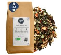 Infusion Détox Be Ready Bio - Thé Vert Sencha en Vrac, 100% Naturel, Sans OGM - Agriculture Biologique - Fabrication Française - Sachet 1 kg (500 Tasses)