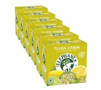 Infusion Éléphant Tilleul Citron et Citron Vert - 6 boites - 120 sachets pyramide