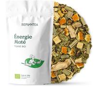 Infusion Énergie Maté Bio 100g (50 Tasses) | Thé Maté Vert avec Guarana, Ginseng et Gingembre - Énergie Naturelle, Focus et Concentration | Mate en Vrac Écologique