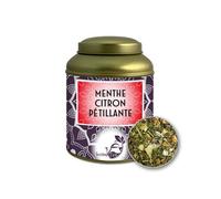 Infusion MENTHE CITRON PÉTILLANTE VRAC 100g - LOMATEA - Conditionnement : Boite métal