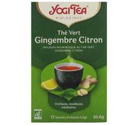 Parapharmacie en ligne > Bio & médecine naturelle > Produits de médecines naturelles Yogi Tea Thé Vert Gingembre Citron Bio Sachets x 17