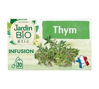 Infusion Thym Bio en Sachets - Saveur Naturelle et Bien-Être Digestif - 20 Sachets de 28g par Jardin Bio Étic - Le Lot De 3