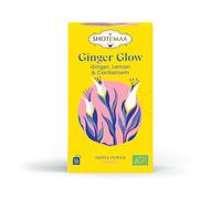 Infusion Tisane Bio Ginger Glow - Gingembre & Citron | Infusion Énergisante Sans Caféine | Confort Digestif, Saveur Fraîche & Épicée | 16 sachets - Sun&Sia