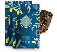 Infusion Zan Détox COMPTOIR FRANÇAIS DU THÉ | 2x100g d'Infusion maté, Thé vert et Citronnelle | Idéale tout au long de la journée