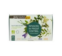 Infusions du Massif Central bio x 60 sachets 30 g PAYSANS D'ICI