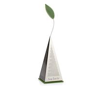 Infusor de Hojas Sueltas de Té ICON de Acero Inoxidable de Te Forte, Colador Extra Fino con la Hoja y la Base de Silicona