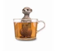 Infusore Per Tè A Forma Di Suricato In Silicone 4 X 5 X 10,5 Cm - Beige/Grigio
