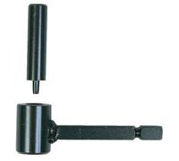 Gond portail pierre Ø16 cataphorèse noir ING FIXATIONS - Queue carrée 10x80 - A000240