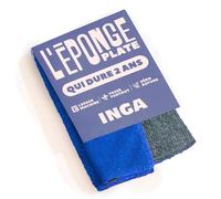 INGA - 2 X Eponges Plates Réutilisables Lavables - Passent Partout, Très Efficaces, Ne Rayent Pas - Face Grattante et Face Absorbante - Fabriquée en Europe - Éponge Plate Qui Dure 2 Ans