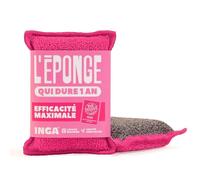INGA - 2 X Eponges Réutilisables Lavables - Très Efficaces, Ne Rayent Pas - Fabriqué en Europe - Éponge Lavable Qui Dure 1 an