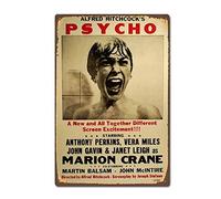 Inga Affiche Classique Psycho Film d'horreur Vintage rétro en Aluminium pour décoration Murale 20 x 30 cm