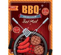 Inga Bbq Best Meat American Diner Grande plaque en métal 20,3 x 30,5 cm