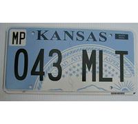 Inga Kansas Digital Graphic Seal Plaque d'immatriculation auto 043 Mlt Ks Plaque d'immatriculation 6 x 12 pouces