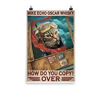 Inga Mike Echo Oscar How Do You Copy Poster Décoration murale en métal 20,3 x 30,5 cm